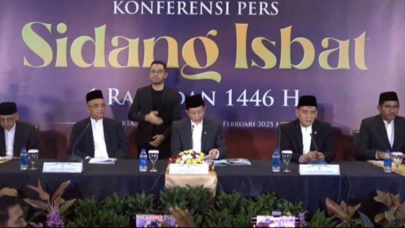 Gambar Pemerintah Tetapkan 1 Ramadhan 1446 H Jatuh Besok 1 Maret